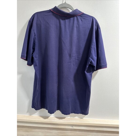 THE OPEN 147th Carnoustie St. Andrews Polo Shirt Men's Size L Blue With Red - Picture 6 of 9